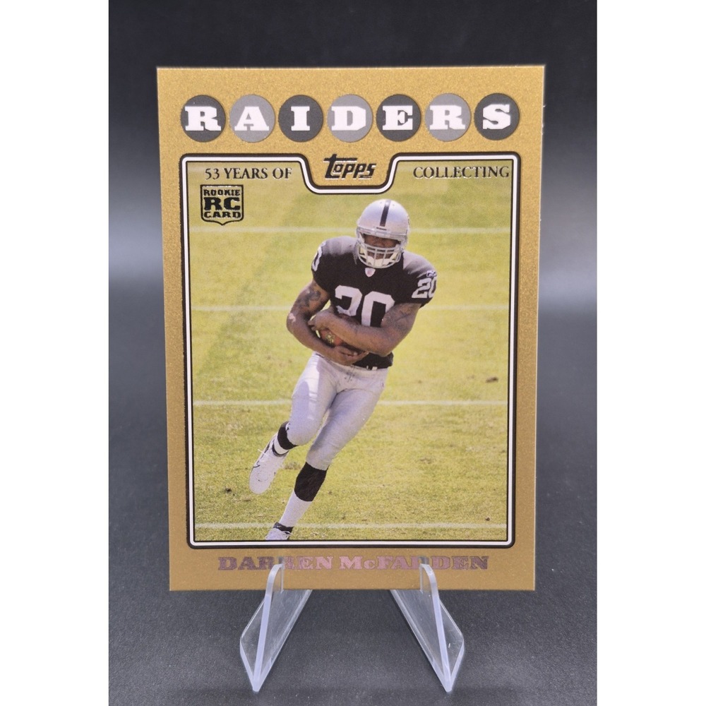 2008 Topps Darren McFadden #346 Rookie Gold Border /2008 (RC) Oakland Raiders